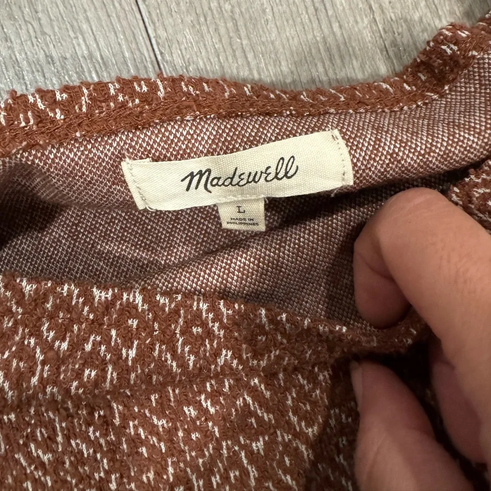 Madewell Geometric Brown Blouse
